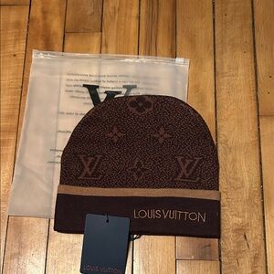 Louis Vuitton Monogram Brown Beanie